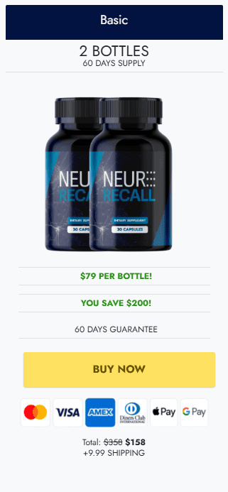 neuro recall 2 bottles price